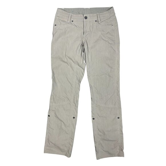 Kuhl Womens Splash Metro Roll Up Pants 6 Regular Khaki Outdoor Hiking - Picture 2 of 13